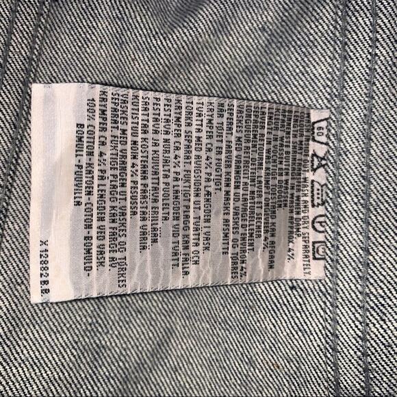 Levi's Girl’s Dark Wash Denim Trucker Jean Jacket Size Girls Medium Vintage - Picture 8 of 10